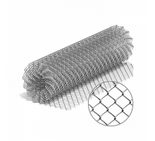 Сетка рабица оцинкованная D2,0мм ячейка 50*50мм, рулон 1,5*10м