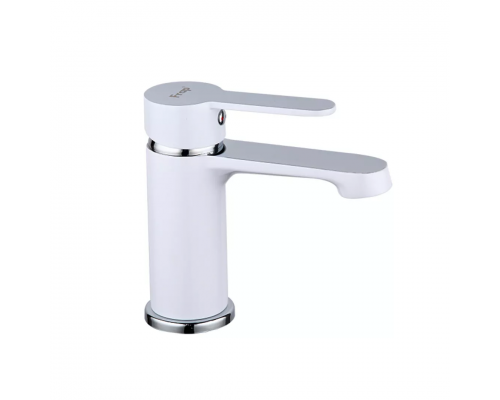 Смеситель для раковины белый хром ф.35 F1041 Frap