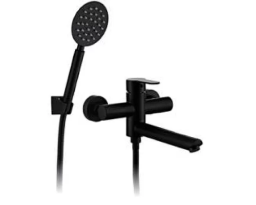 Cмеситель для ванны хром черный F32801-6 Frap