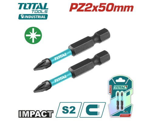 Бита ударная PZ 50 мм TOTAL TACIM71PZ250 (2 шт)