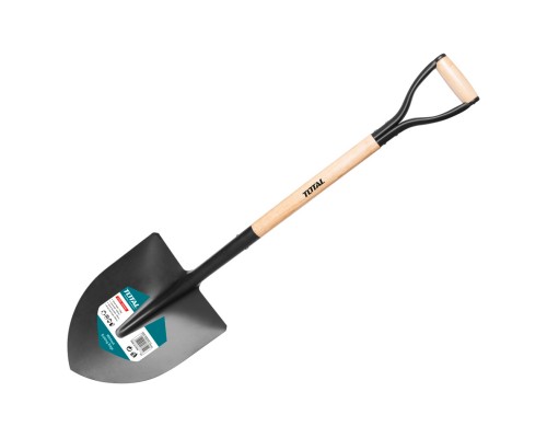 Лопата стальная с деревянным черенком TOTAL THTHW0103