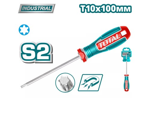 Отвертка Torx T10x100 мм TOTAL TSDT10100