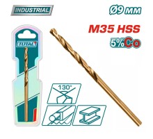 Сверло по металлу M35 HSS-CO 9мм TOTAL TAC11209001