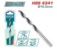 Сверло по металлу HSS 10 мм TOTAL TAC1201004