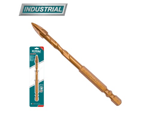 Сверло по плитке и стеклу 8х85мм 1/4 Hex TOTAL TACG200812