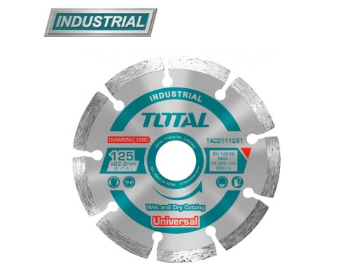 Диск алмазный 125x10x22,2 мм TOTAL TAC2111251