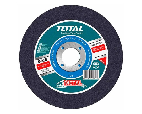 Круг отрезной 355x3,0x25,4 мм по металлу TOTAL TAC2213551