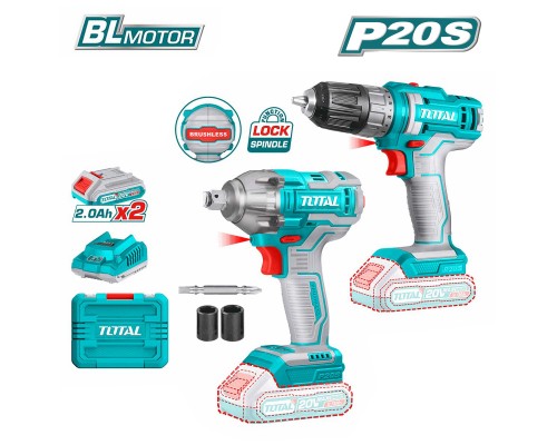 Набор аккумуляторных инструментов TOTAL TOSLI230702