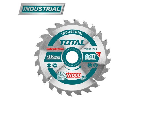 Диск пильный 210x30 мм 24 зуба TOTAL TAC231521