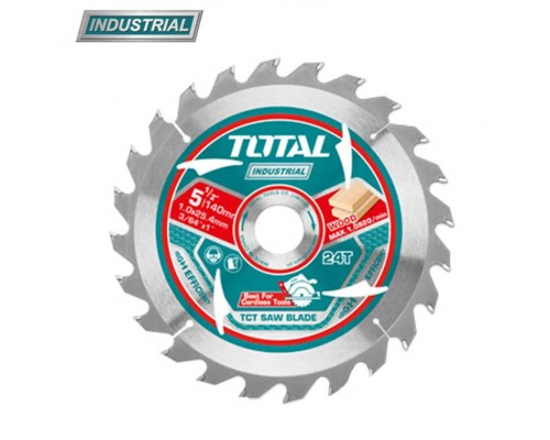 Диск пильный 140x20 мм 24 зуба по дереву TOTAL TAC2331403 (2шт)