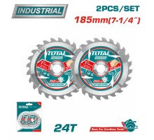 Диск пильный 185x20 мм 24 зубьев TOTAL TAC2331853 (2шт)