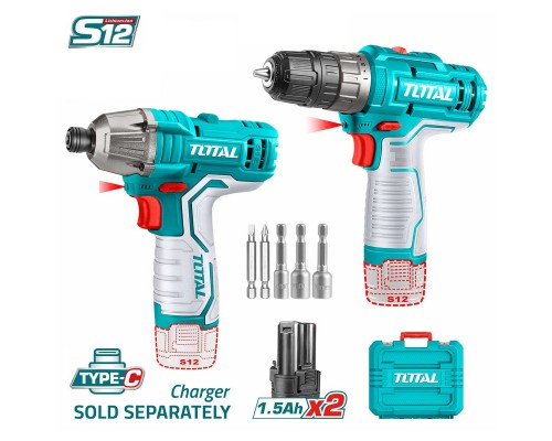 Набор аккумуляторного инструмента TOTAL TOSLI240586