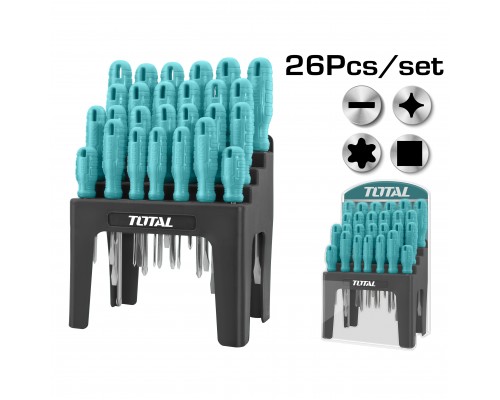 Набор отверток TOTAL THTDC252601 (26 шт)