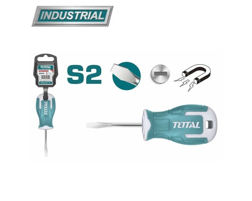 Отвертка шлицевая SL6,5 38 мм TOTAL THT266038