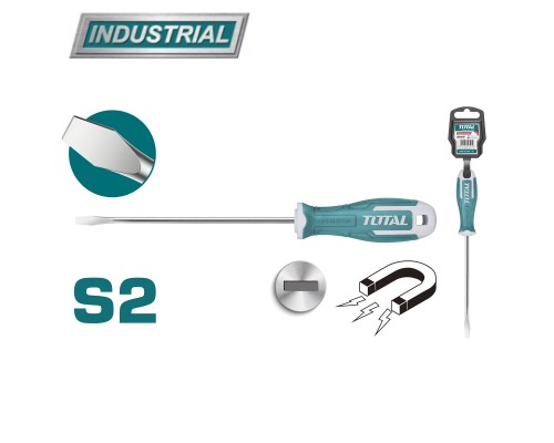 Отвертка шлицевая SL8 150 мм TOTAL THT268150
