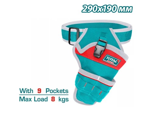 Сумка на пояс для инструментов 290х190 мм TOTAL THT16P30125