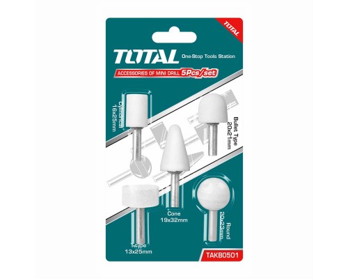 Набор насадок к прямым шлифмашинам TOTAL TAKB0501