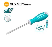 Отвертка шлицевая SL5,5 75мм TOTAL TSDRSSL5075