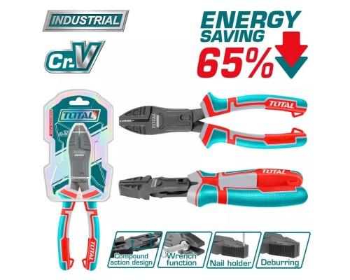 Плоскогубцы комбинированные 180 мм TOTAL THTC510706