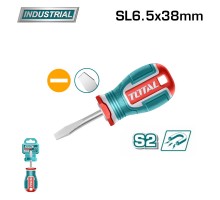 Отвертка шлицевая SL6.5x38 мм TOTAL TSDSL6038