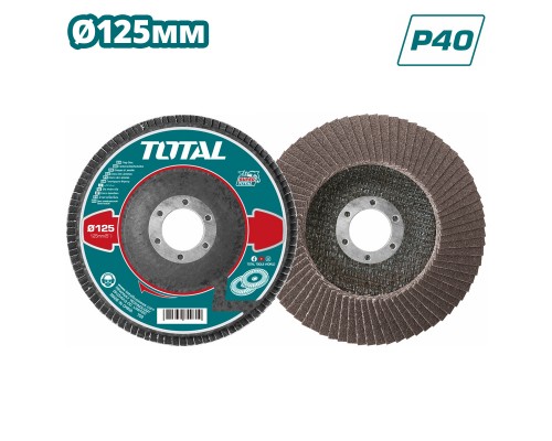 Круг лепестковый 125x22,2 мм P40 TOTAL TAC631251