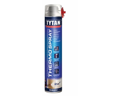 Теплоизоляция Tytan Professional THERMOSPRAY напыляемая полиуретановая профессиональная 870 мл