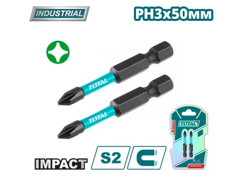 Бита ударная PH3 50 мм TOTAL TACIM71PH350 (2 шт)