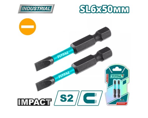Бита ударная SL6 50 мм TOTAL TACIM71SL650 (2 шт)