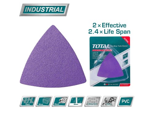 Набор шлифлистов 80 мм TOTAL TAC78080202 (20 шт)
