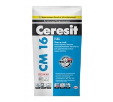 Клей для плитки эластичный Ceresit CM16, 5 кг