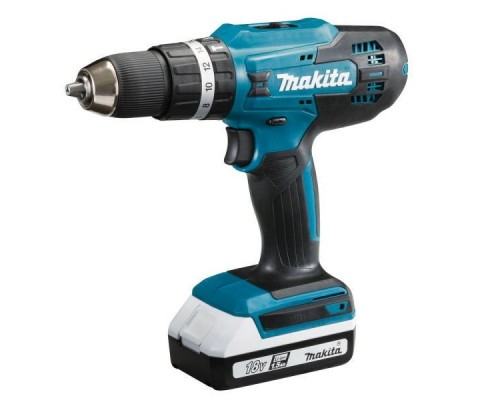 Дрель-шуруповерт MAKITA DF488DWAE 18.0В, 2 акк., 1.5 А/ч Li-Ion, 2 скор., 42 Нм, шурупы до 10мм