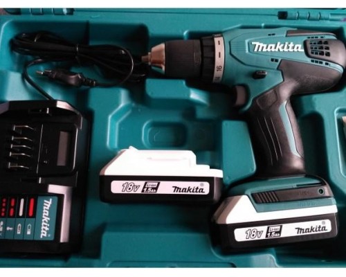 Аккумуляторная дрель-шуруповерт MAKITA DF347DWE (G-series) 14,4 В, 2 акк., 1,5 А/ч Li-Ion, 2 скор., 30Нм, шурупы до 8мм