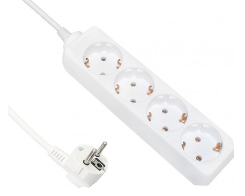 Удлинитель 4 гнезда 3м, 10А 2,2кВт с з/к, ПВС 3*0,75 POWERMAN ETP