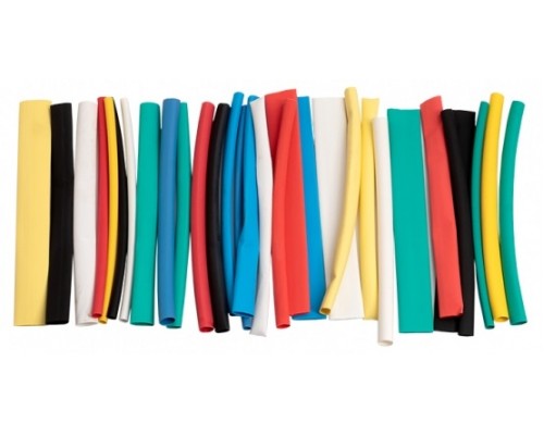 EKF PROxima Набор термоусаживаемых трубок ТУТ: 7 цветов по 5шт, диаметра (4/2; 6/3; 8/4; 10/5; 12/6) 100мм.