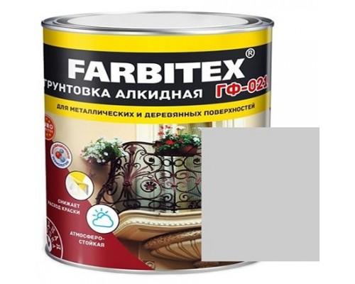 FARBITEX Грунтовка ГФ-021 Серый 2,7кг