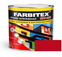 FARBITEX Эмаль алкидная ПФ-115 Красный 1,8кг