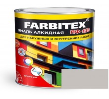 FARBITEX Эмаль алкидная ПФ-115 Светло-серый 1,8кг