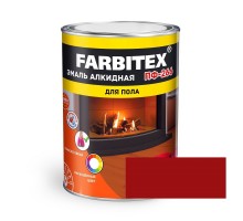 FARBITEX Эмаль алкидная ПФ-266 для пола Красно-коричневый 0,8кг