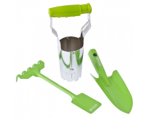 64490 Набор садового инструмента, цельнометаллический, 3 предмета, Fresh Line, Palisad