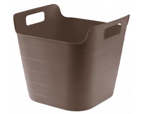 67509 Ведро гибкое сверхпрочное, 26л, коричневое, Сибртех