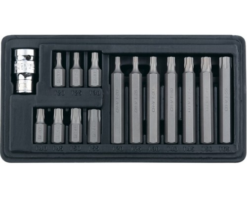Набор бит Torx , хвостовик-шестигранник, 10мм, CrV, 15 предметов Stels