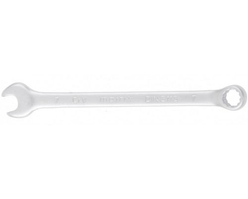Ключ комбинированный, 7мм, CrV, матовый хром Matrix