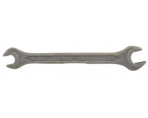 Ключ рожковый, 8*10мм, CrV, фосфатированный, ГОСТ 2839 Сибртех