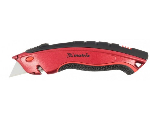 78925 Нож, 19мм, выдвижное трапециевидное лезвие "Quick blade", эргономичная двухкомпонентная рукоятка, 3 лезвия Matrix