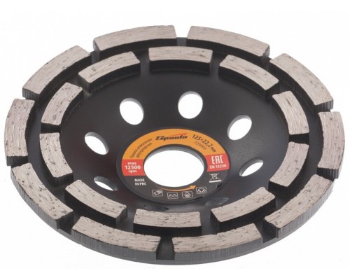 Чашка алмазная зачистная, 125мм, двухрядная Sparta