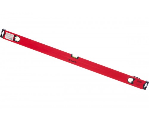 Уровень алюминиевый магнитный, 1000мм, фрезерованный, 3 глазка (1 зеркальный), усиленный Matrix