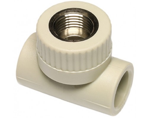 WAVIN EKOPLASTIK Тройник ПП 25*1/2"*25 ВР с внутренней резьбой