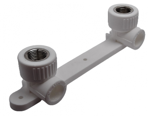 Угольник комбинированный под смеситель внутренняя резьба 20*1/2", серый RTP