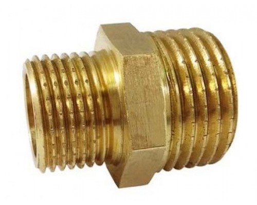 1143031 БОГОРОДСКИЙ ЗАВОД Ниппель переходной с наружной и наружной резьбой 1/2"*3/8"