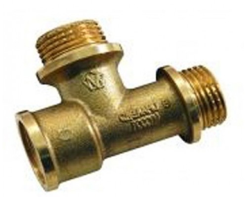 Тройник редукционный с внутренней/наружной/наружной резьбой с ограничителем 1/2" БОГОРОДСКИЙ ЗАВОД